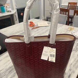 Michael Kors Burgundy Signature Tote